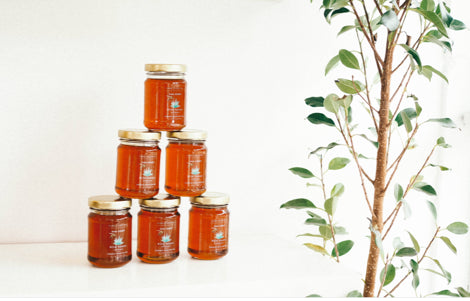 organic honey harvest