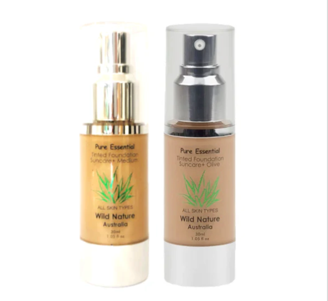 Liquid Foundation Suncare MEDIUM + OLIVE (2 Colours to Blend)
