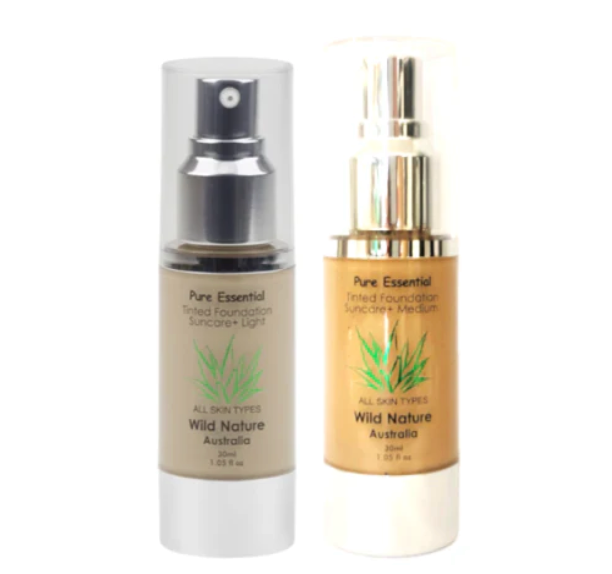 Liquid Foundation Suncare LIGHT + MEDIUM (2 Colours to Blend)